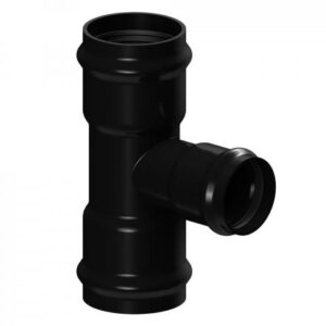 TEE PVC COLECTOR INY 200 x 110 C/GOMA VERDE